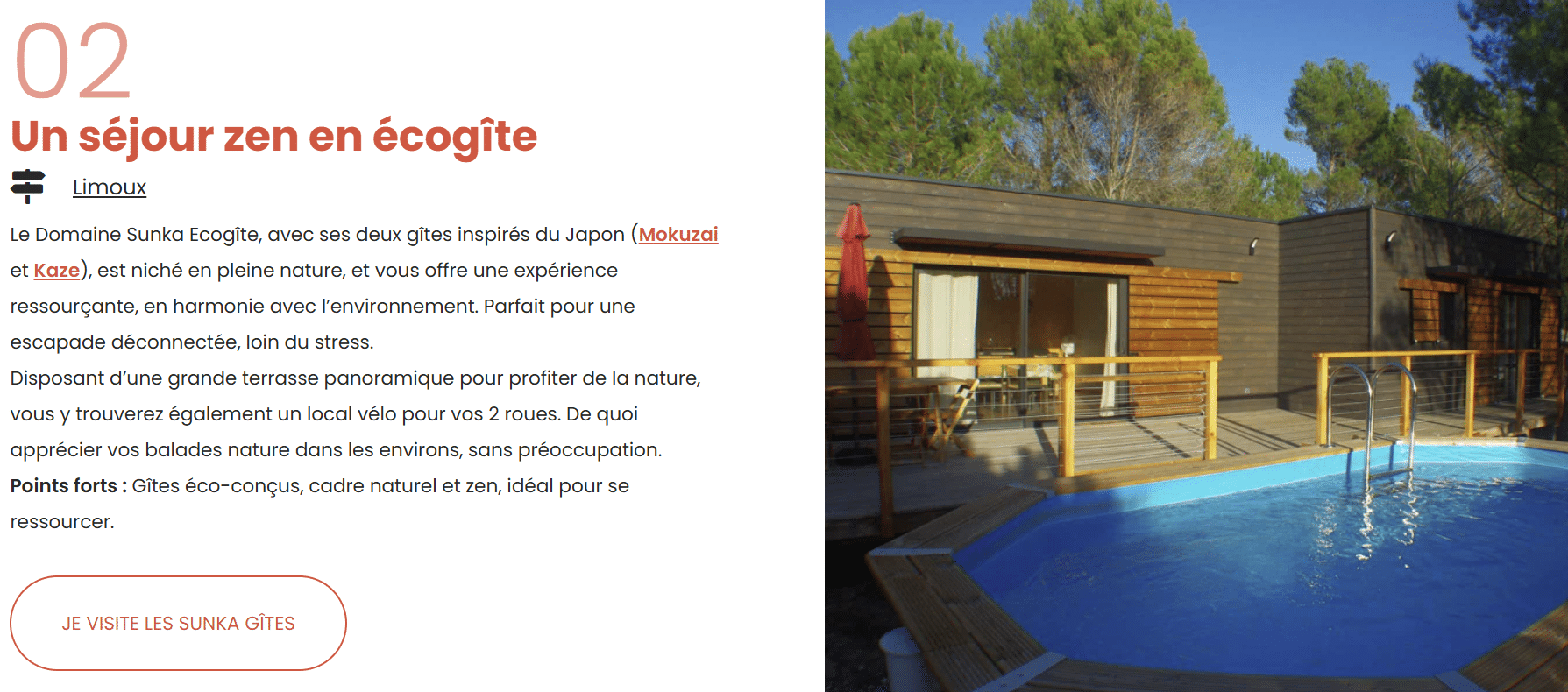 Sunka écogîtes figure dans les 7 lieux pour un séjour éco-responsable